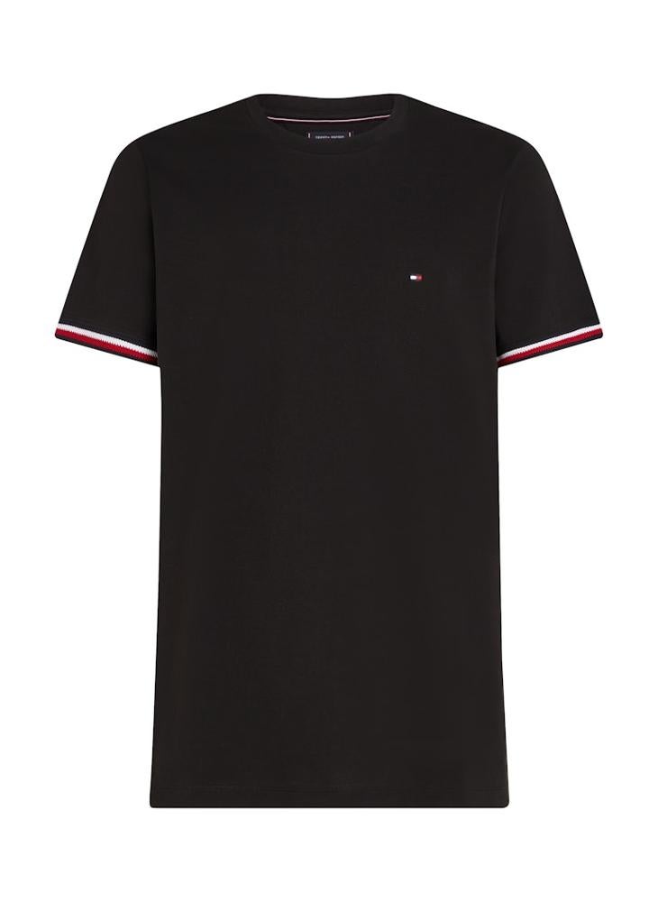 TOMMY HILFIGER Global Stripe Cuff T-Shirt  - Image 5