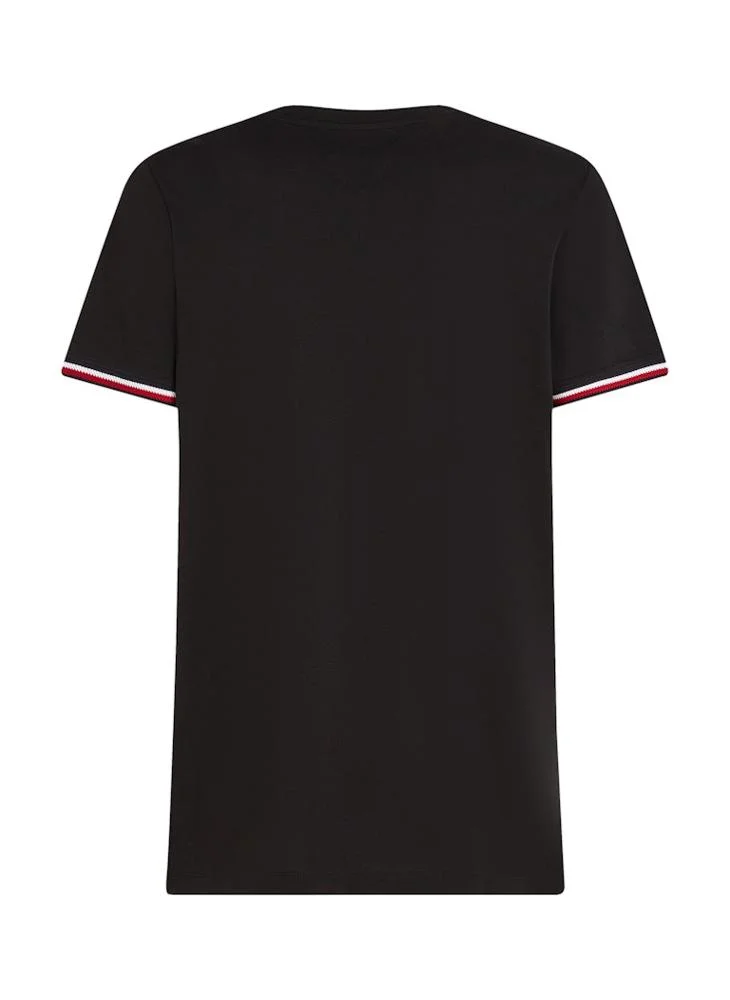 TOMMY HILFIGER Global Stripe Cuff T-Shirt