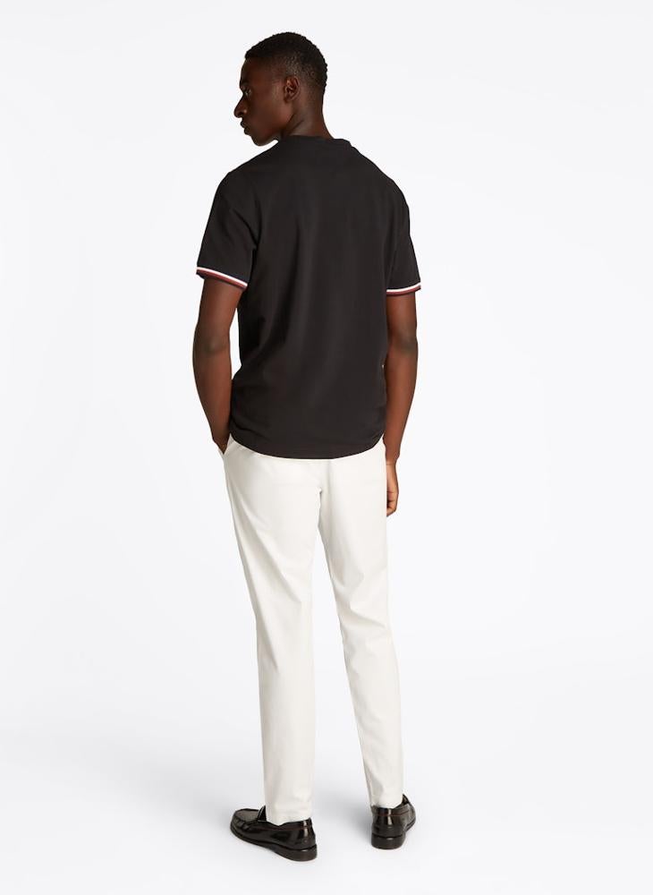 TOMMY HILFIGER Global Stripe Cuff T-Shirt  - Image 2