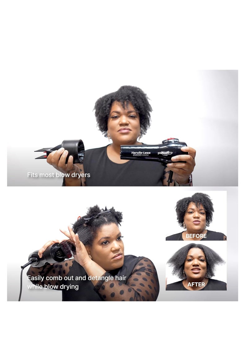KISS Red by Kiss Universal Detangling Blow Dryer Hair Styling Pik – Compatible with all Hair Dryers  - Image 5