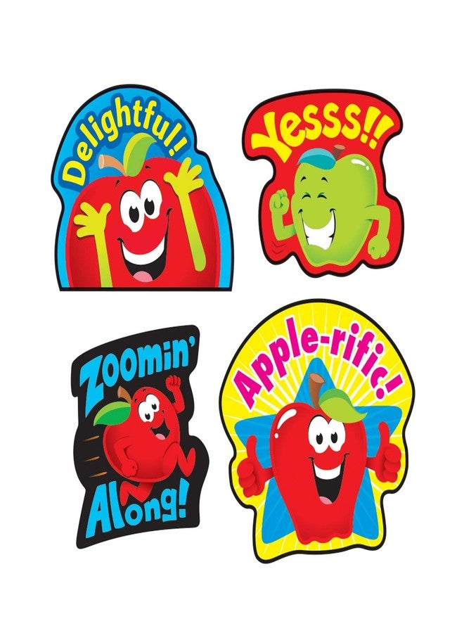 Trend Enterprises Trend Appealing Apples/Apple Mixed Shapes Stinky Stickers, Classroom Incentives, 60 Count - Image 3