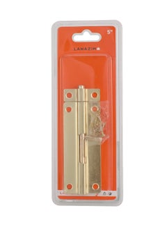 LAWAZIM Door Security Slide Latch Lock with 6 Screws - Gold- Tamper-resistant Easy to Install Safety Slide Lock Bolt Latch with Secure locking mechanism for Stalls Home Apartment Office Garage  - Image 4
