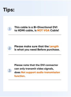 Excefore HDMI Male to DVI Female 25cm [2 Pack], Bi-Directional HDMI Male to DVI-I (24+5) Female Adapter, for PC, TV, TV Box, PS5, Blue-ray, Xbox,Switch  - Image 2