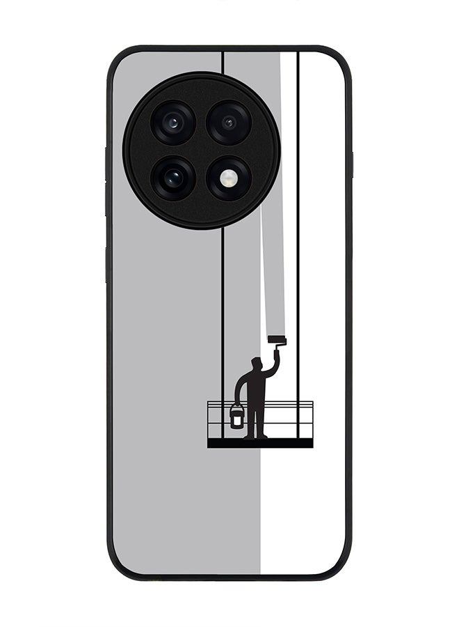 Stylizedd For OnePlus 13R / Ace 5 Pro Case,Slim fit Camera Protection, Shockproof Thin Phone cover  - Paint Hanger (Grey)