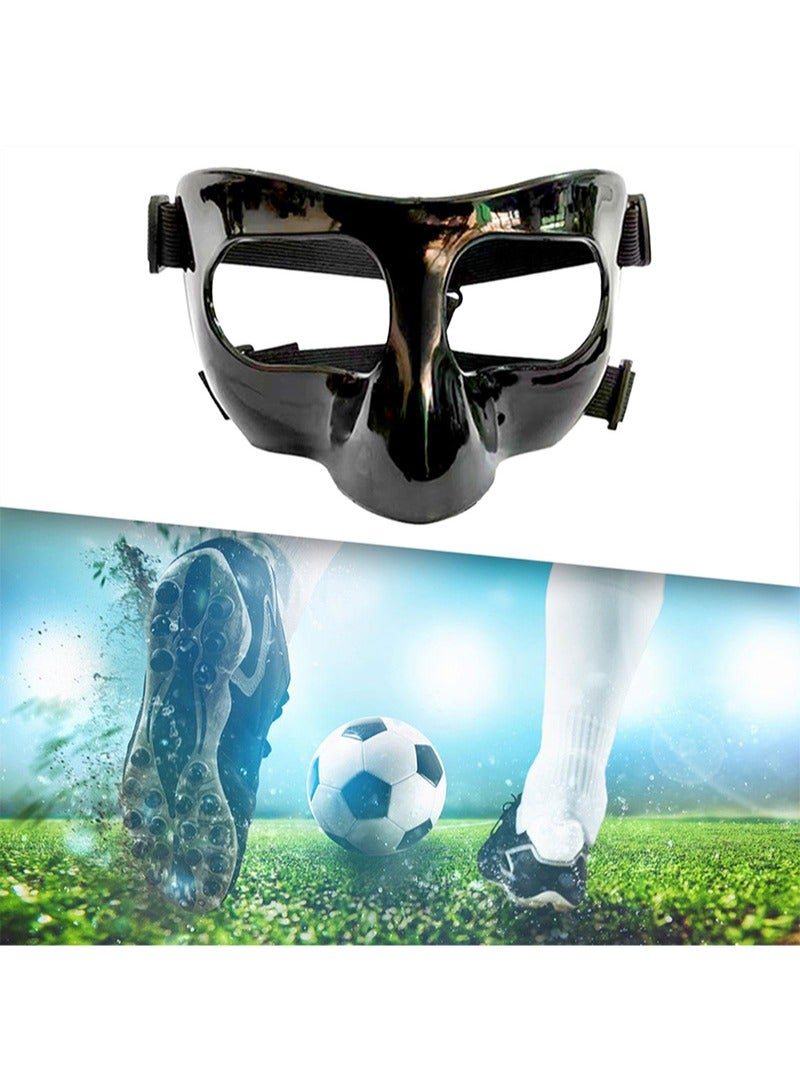 Aikanbo Face Mask with Sponge Cushion Shatterproof Mask  Basketball Mask Sport Mask Adults Face Nose Guard for Boxing Soccer Exercise - Image 3