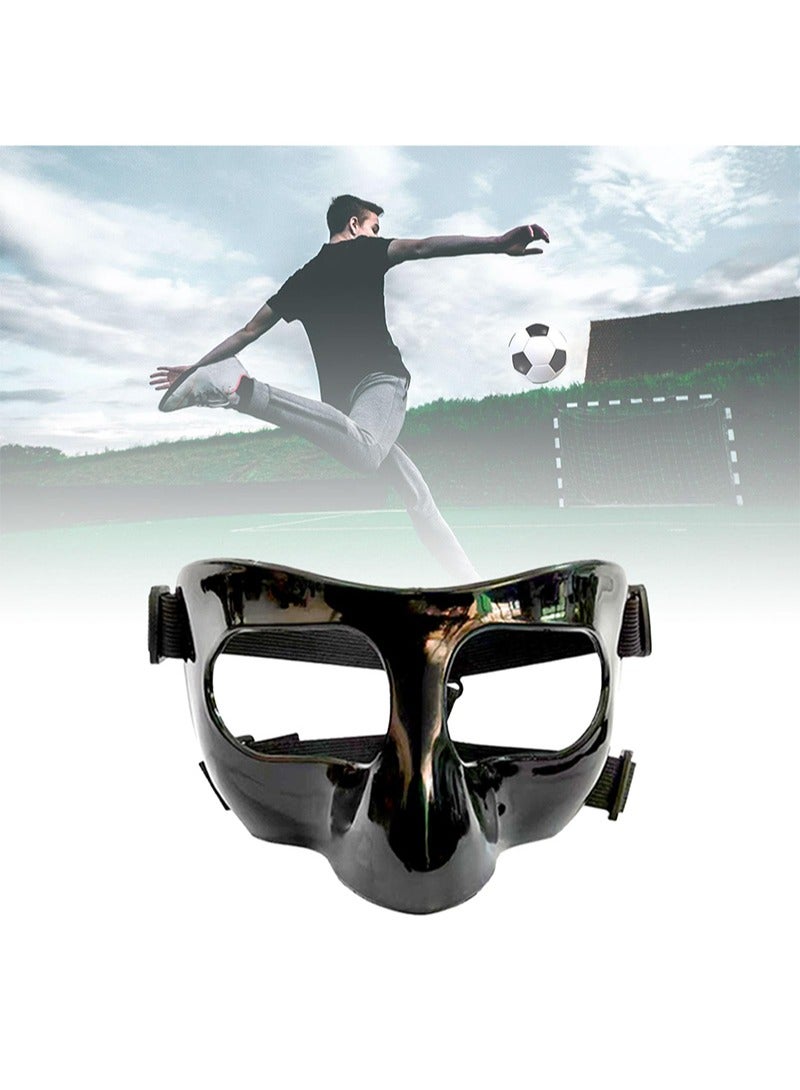 Aikanbo Face Mask with Sponge Cushion Shatterproof Mask  Basketball Mask Sport Mask Adults Face Nose Guard for Boxing Soccer Exercise - Image 1