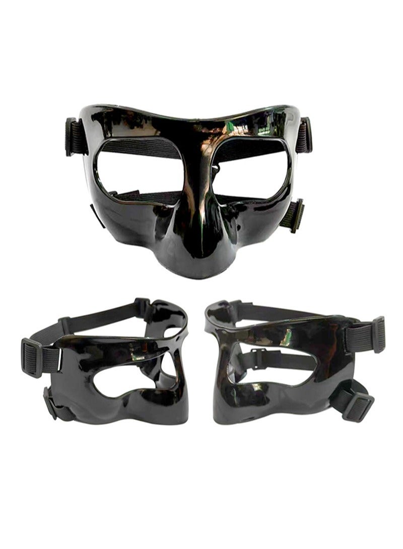 Aikanbo Face Mask with Sponge Cushion Shatterproof Mask  Basketball Mask Sport Mask Adults Face Nose Guard for Boxing Soccer Exercise - Image 2