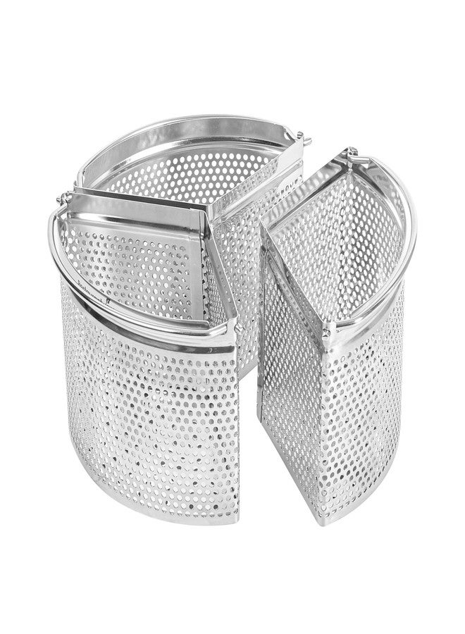 Restaurantware Steamer Basket for Cooking Pot 3-Piece Stainless Steel Trio Separator Perforated Steam Basket Divider for Cooking Veggies, Dumplings, Eggs, Seafood, Pasta, Pressure Cooker - Image 2