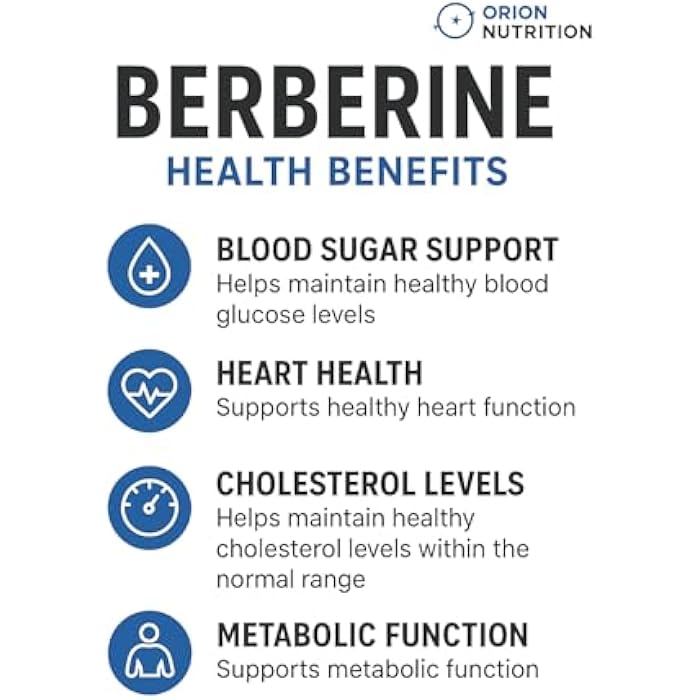 Berberine HCl 1200mg, 60 Vegetarian Capsules - Gluten Free & Non-GMO - Image 3