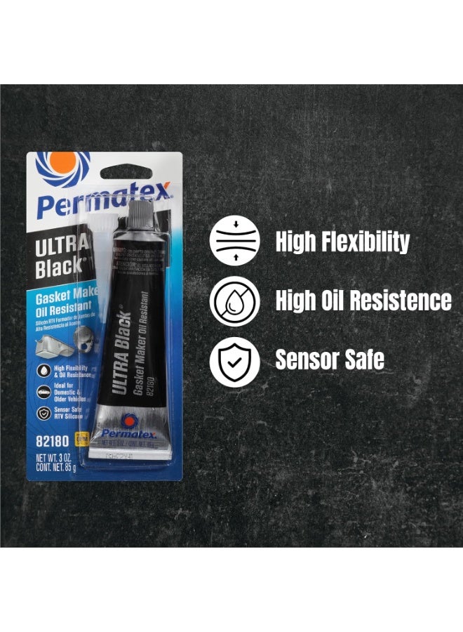 Permatex Permatex 82180 Ultra Black RTV Silicone Gasket Maker  - Image 1
