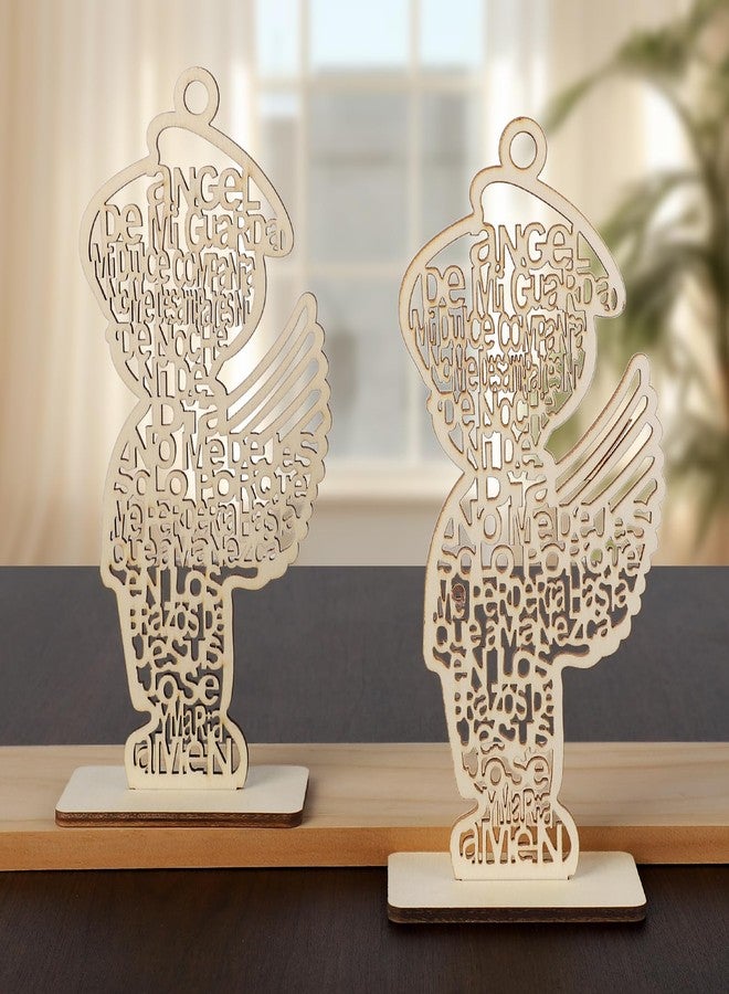 BigPig 12 Pcs Wooden Baptism Centerpieces for Table,Centros De Mesa para Bautizo Bodas Decorations,Mi Primera Comunión Decoraciones,Baptism Decorations for Boys,Bautizo Recuerdos De Bautizo para Niño - Image 4