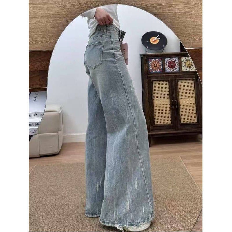 Unisex Classic Denim Jeans Loose Fit Daily Outdoor Wear - Image 1