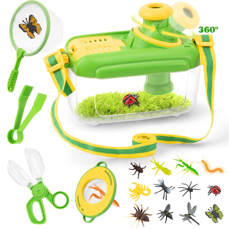 Funsland Bug Catcher Kit for Kids 17 PCS Outdoor Explorer Kit Insect Catching Toys Nature Adventure Set for Boys 3 4 5 6 7 8 Year Old - Image 3