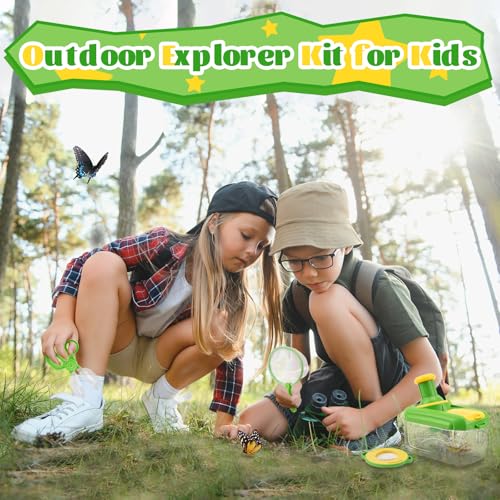 Funsland Bug Catcher Kit for Kids 17 PCS Outdoor Explorer Kit Insect Catching Toys Nature Adventure Set for Boys 3 4 5 6 7 8 Year Old - Image 5