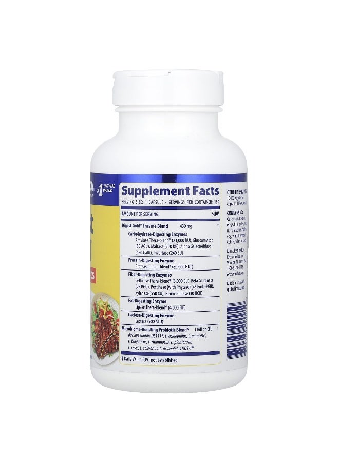 Enzymedica, Digest Gold® + Probiotics, 180 Capsules - Image 2