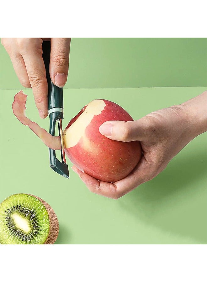 Y&I-Shaped Stainless Steel Serrated Peelers swivel Steel blade Non-Slip Handle julienne peelers 2pcs - Image 4