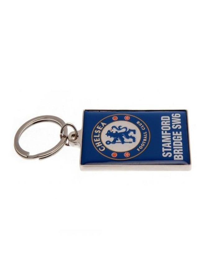 Chelsea Official Chelsea fc Stamford Bridge Keyring in Velvet Gift Bag Limited Stock - Image 3