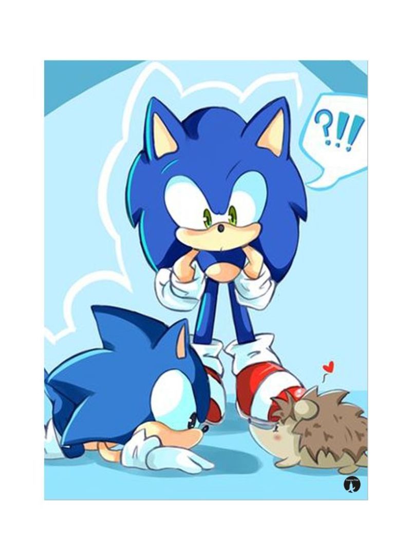 Sonic Printed Mousepad Blue/White
