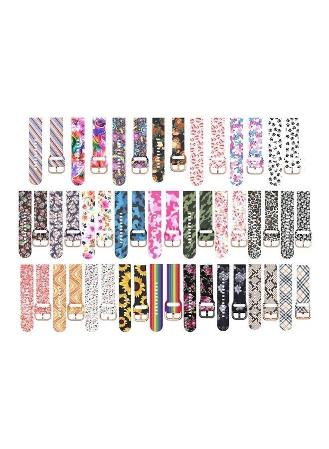 NIBEMINENT Silicone Printed Replacement Strap Watchband For Samsung Galaxy Watch 42mm Multicolour - Image 4