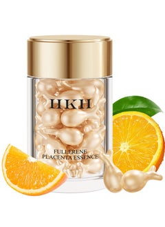 HKH HKH Vitamin C Serum For Face, Anti-Aging Vit C with Vitamin E Serum Capsules, Evens Skin Tone & Reduces Wrinkles, 48 Travel Size Skincare Capsules for Smooth, Hydrated & Firmed Skin  - Image 1