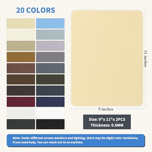KING MOUNTAIN Canvas Repair Patch 9 x11 Inch 2 Pcs Self-Adhesive Waterproof Fabric Patch for Sofas, Tents, Furniture,Tote Bags, Car Seats (Beige) - Image 2
