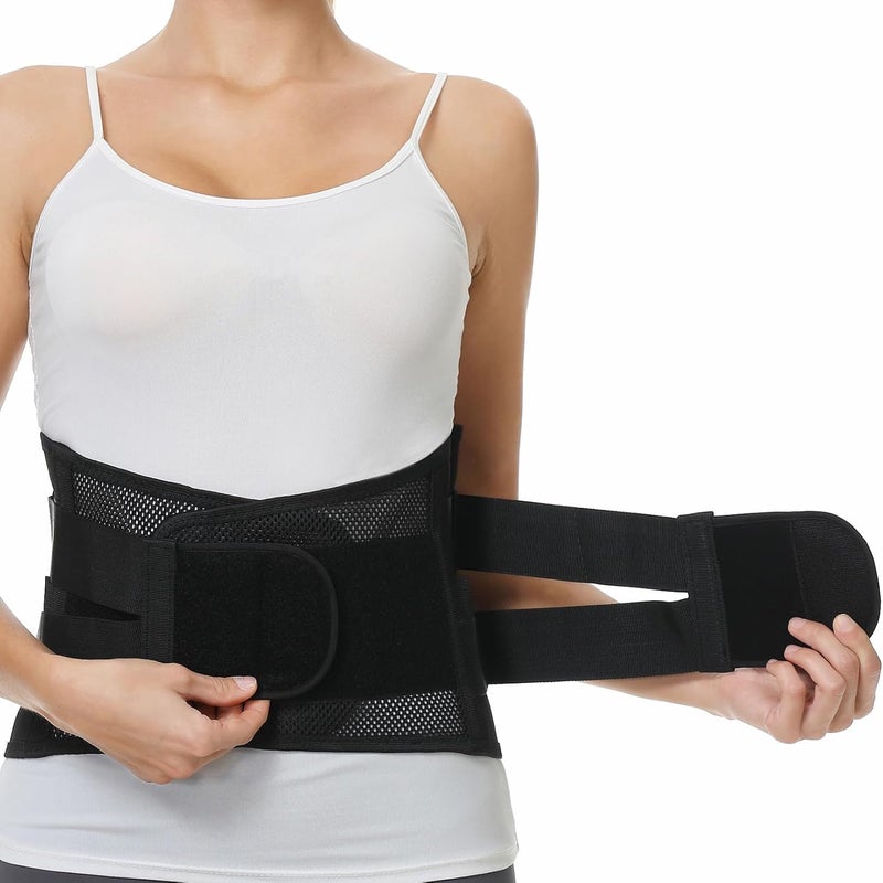 NeoTech Care دعامة ظهر نيتوتك للنساء أو الرجال حزام دعم أسفل الظهر باللون الأسود مقاس S - Image 1