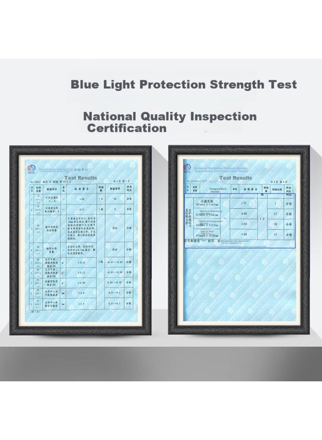 Mirror State Jingbang Men's Ultra-light Women's Large-face Slimming Square Frame Blue Light Blocking Gl With Prescription Silver Plain Blue Light Blocking - Image 5