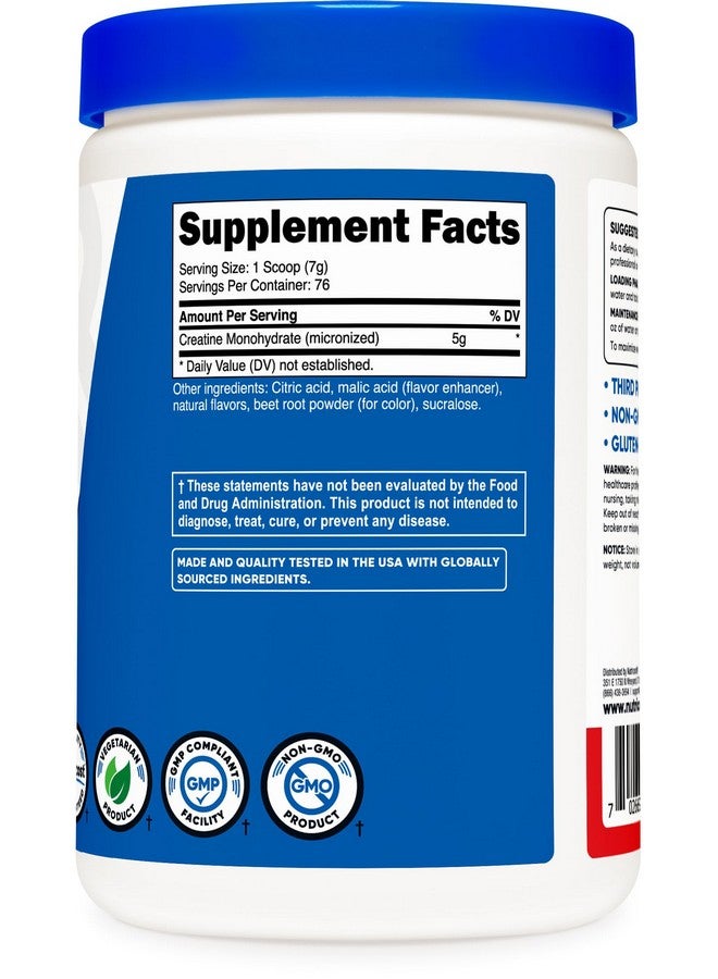 Nutricost Creatine Monohydrate Powder (Fruit Punch, 500 Gram) - Image 5