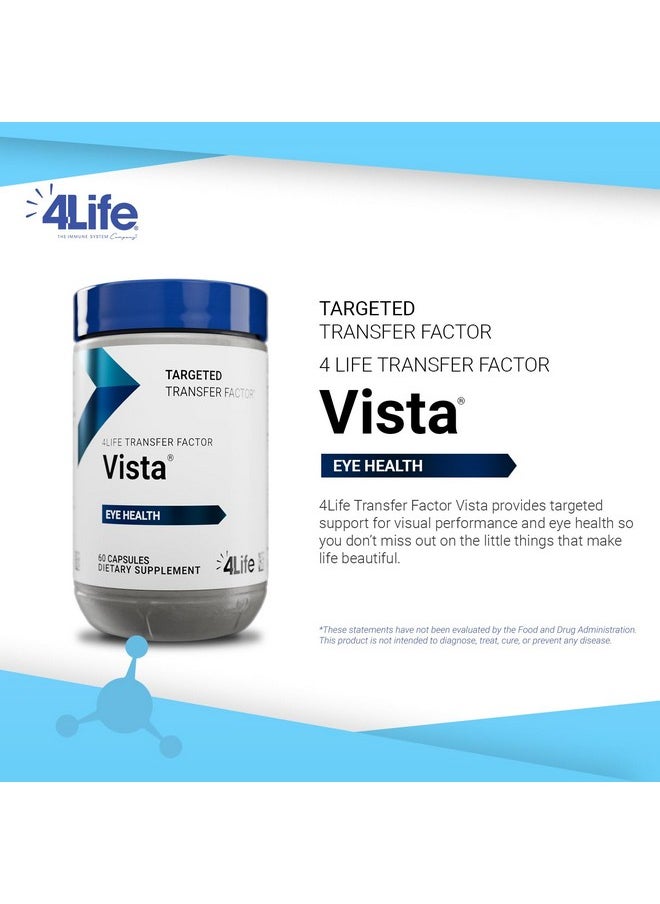 4لايف 4Life Transfer Factor Vista - مكمل غذائي لصحة العين ودعم الرؤية - تركيبة مكمل تحتوي على اللوتين والزياكسانثين والزنك وفيتامين سي والكشمش الأسود - 60 كبسولة  - Image 3