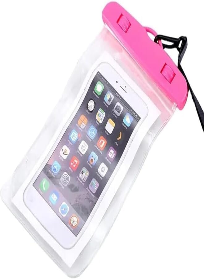 Next Next Store Waterproof Phone Pouch Drift Diving Swimming Bag Underwater Dry Bag Case Cover For Phone Water Sports Beach Pool Skiing (Pink)