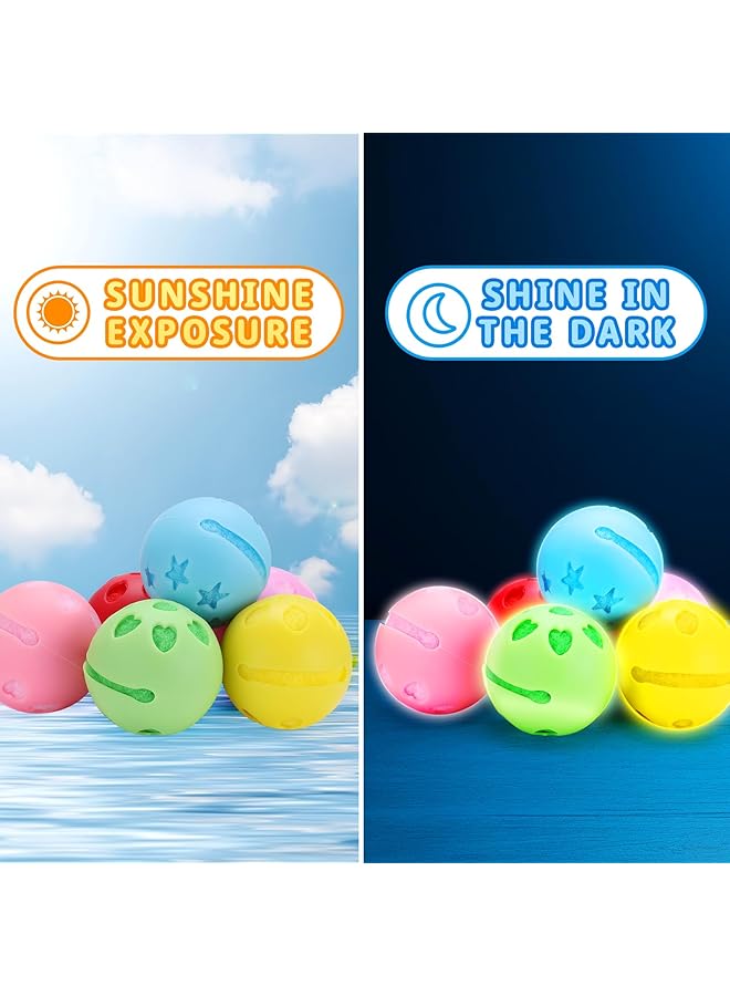 KASTWAVE Reusable Noctilucent Water Balloons Summer Toy Water Toy For Boys And Girls Pool Beach Toys For Kids Ages 3 12 Outdoor Activities Water Toys Self Sealing Water Splash Ball For Fun (6Pack) - Image 5
