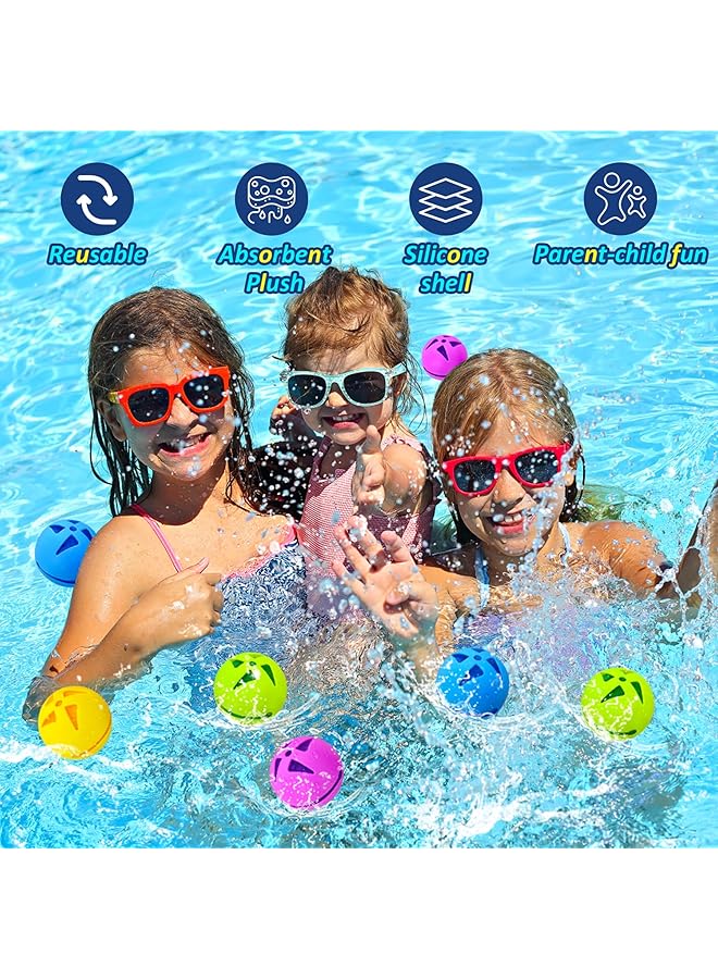 KASTWAVE Reusable Noctilucent Water Balloons Summer Toy Water Toy For Boys And Girls Pool Beach Toys For Kids Ages 3 12 Outdoor Activities Water Toys Self Sealing Water Splash Ball For Fun (6Pack) - Image 3