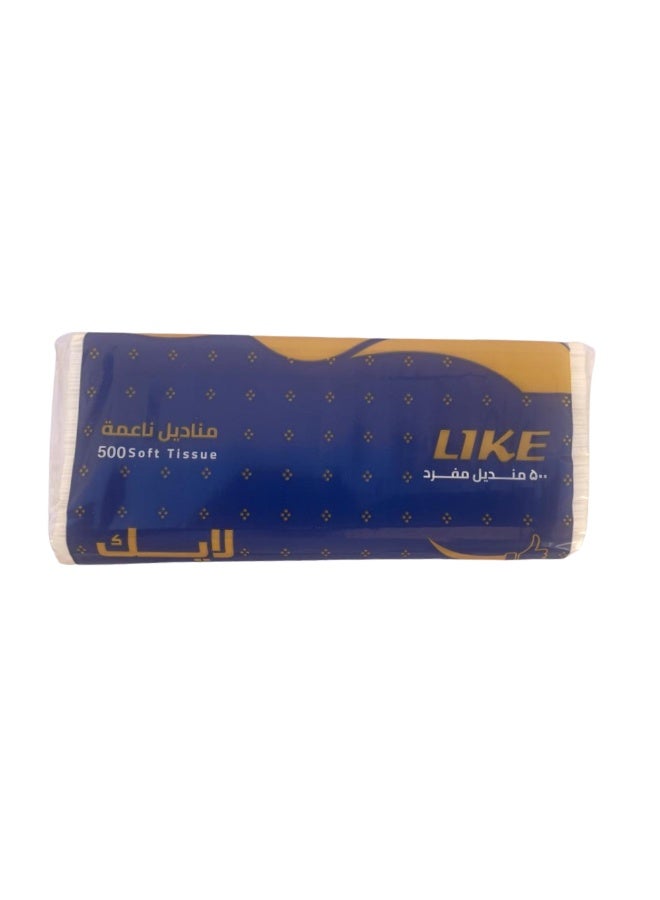 LIKE Facial tissues 500 single-use tissues 10 pieces - Image 2