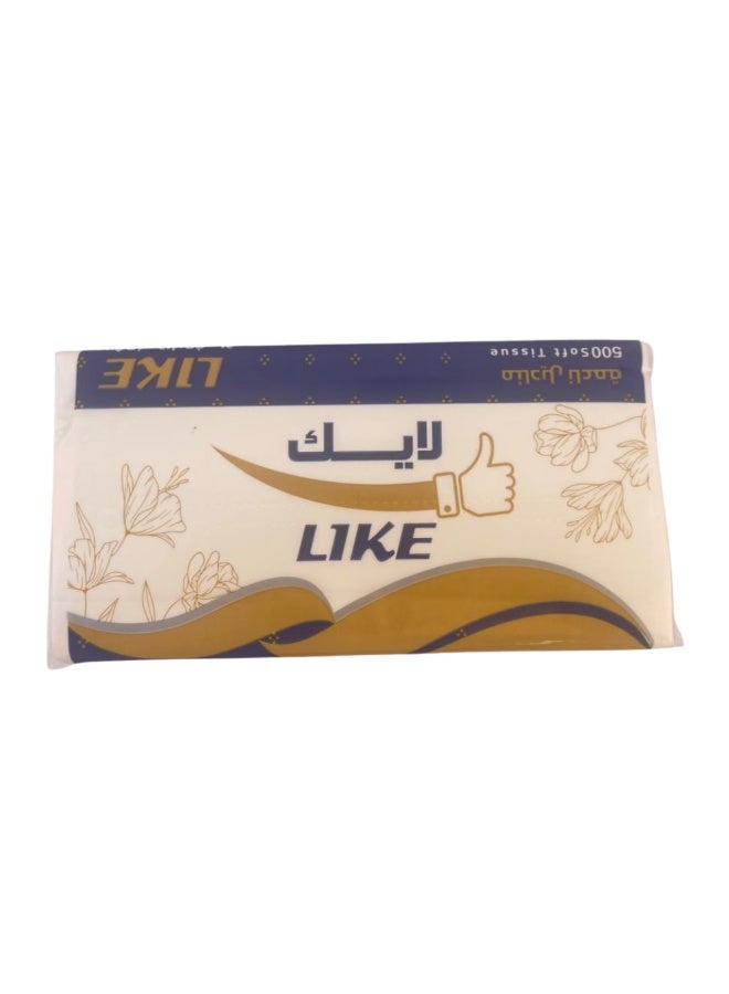 LIKE Facial tissues 500 single-use tissues 10 pieces - Image 1