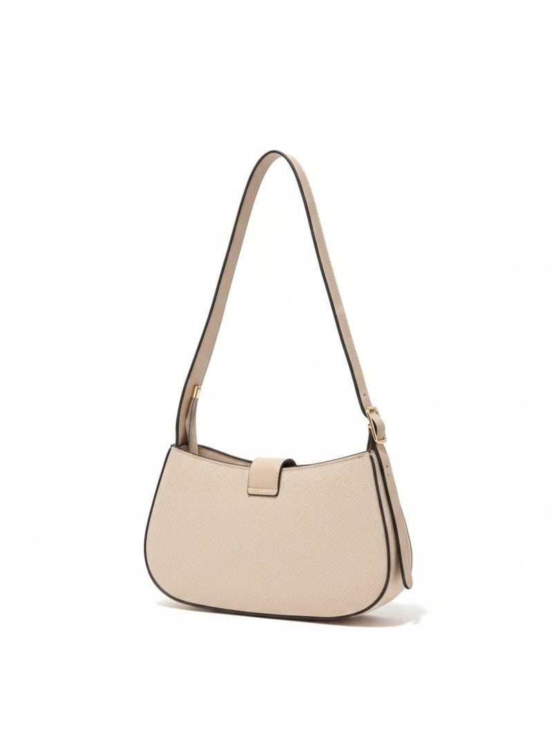 Jeans leather crossbody bag, shoulder bag with a connected strap and modern design. - Image 3