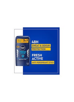 Nivea Men Fresh Active Antiperspirant Fresh Scent Stick 3in1  - Image 2