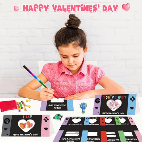 iRugosa hapfyer Valentines Day Cards for Kids School Funny Valentines Cards Bulk for Kids Classroom Boys Girls Exchange Prizes Party FavorsCandy or Toys Not Included - Image 5