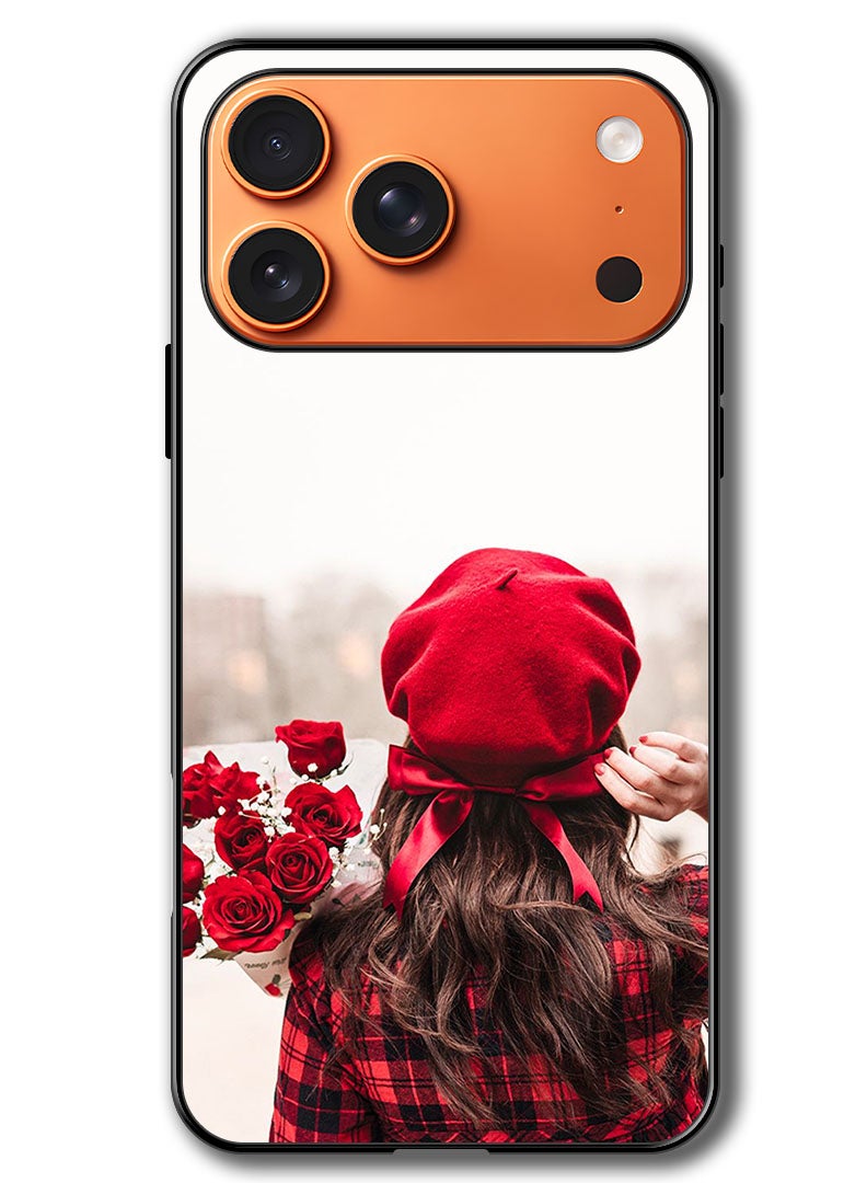 Theodor Case Compatible with Apple iPhone 17 Pro Max 6.9 Inch Protection Shockproof Bumper Cover Holding Flowers - Image 1