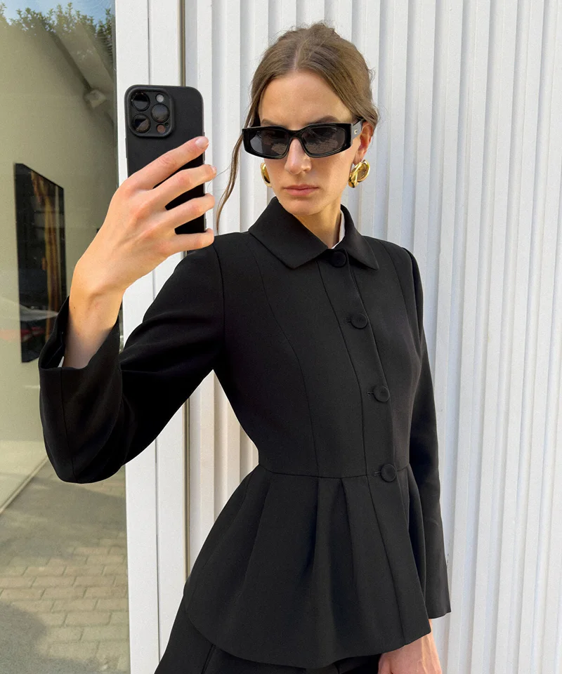 Ipekyol Pleated Peplum Jacket