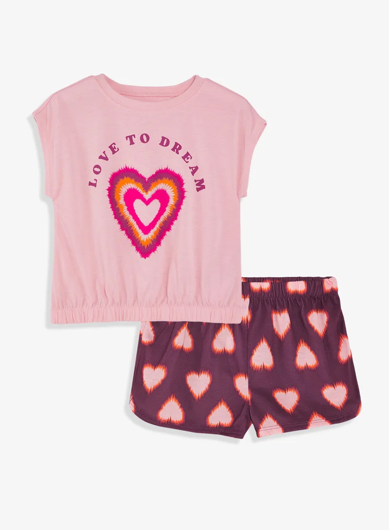 carter's Kids Printed Shirt And Shorts Set
