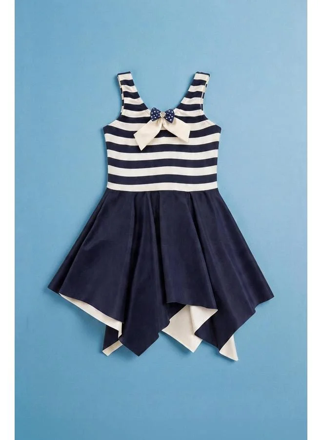 Perendi Girl Asymmetric Swimsuit Dress.