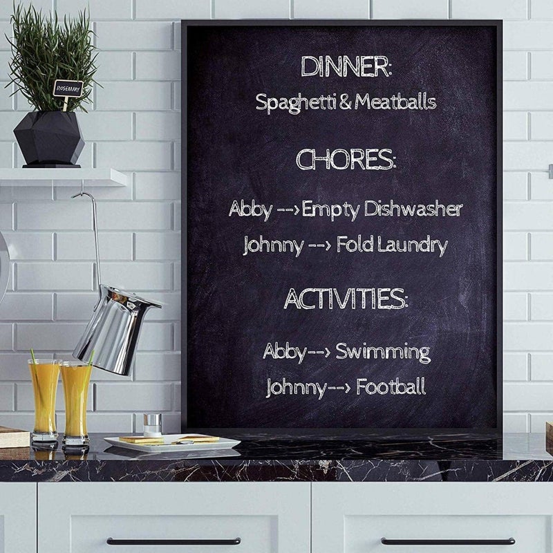 Extra Long Removable Chalkboard Contact Paper Roll 60x100cm Self Adhesive Blackboard Sticker for Home School Office Wall Decoration Writable Reusable Blackboard Decal Sticker - Image 1