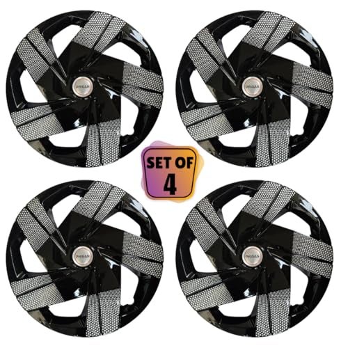 PRIGAN Wheel Cover for Universal Silver Black Wheel Cover 16" for All 16 Inch Cars (Set of 4 Pcs) (Press Fitting) Model Name- Starex DC 16 - Image 2