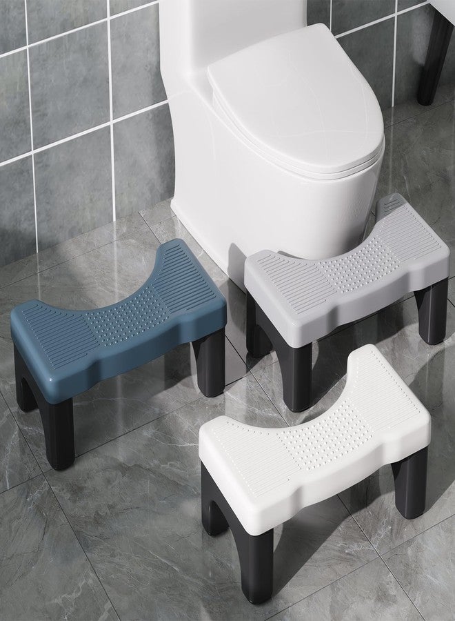 Kzeirm Blue Toilet Stool with Black Frame - Image 2