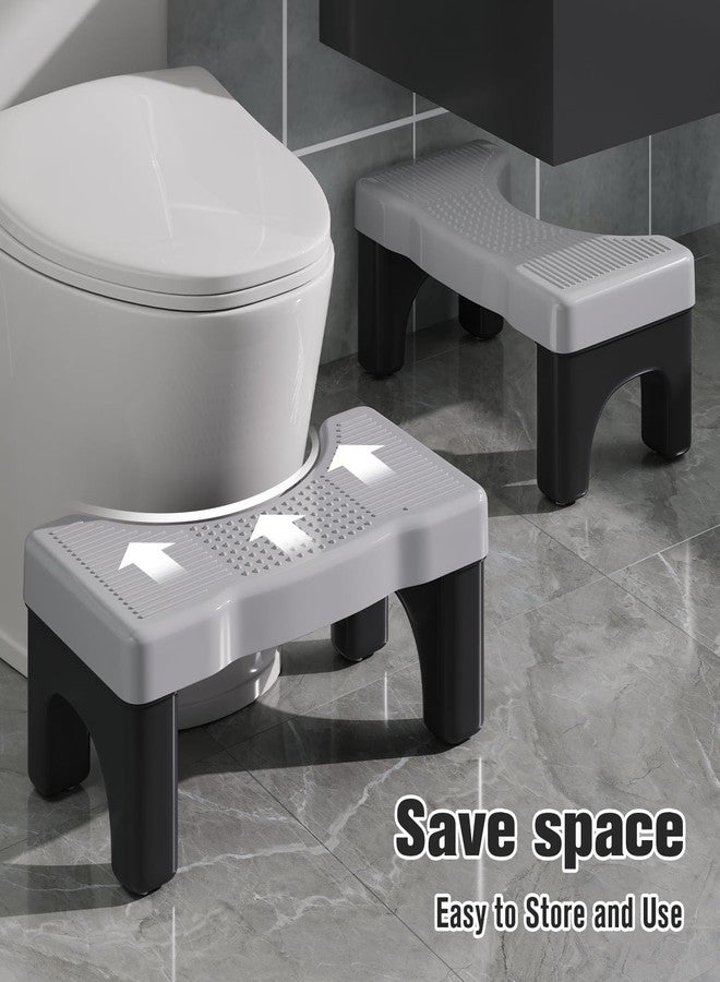 Kzeirm Blue Toilet Stool with Black Frame - Image 4