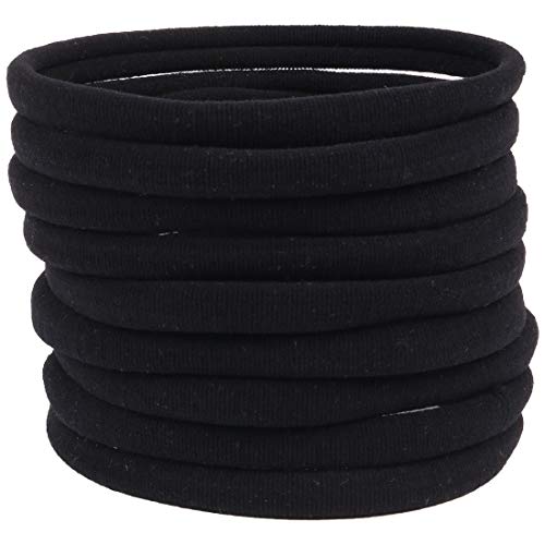 XIMA 40 Pack Black DIY Nylon Headbands, Baby And Newborn Ealstic Hair Bands for Baby Girls Hair Accessories(Black-40pcs) - Image 3