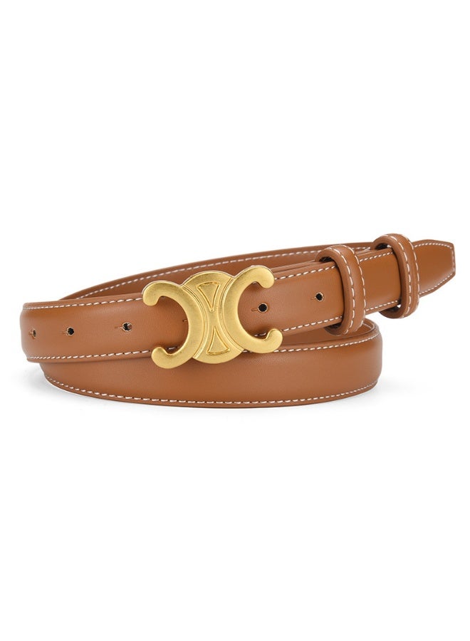 Shougu Ladies Personalized Fashionable High-end Versatile Decorative Belt 105CM 