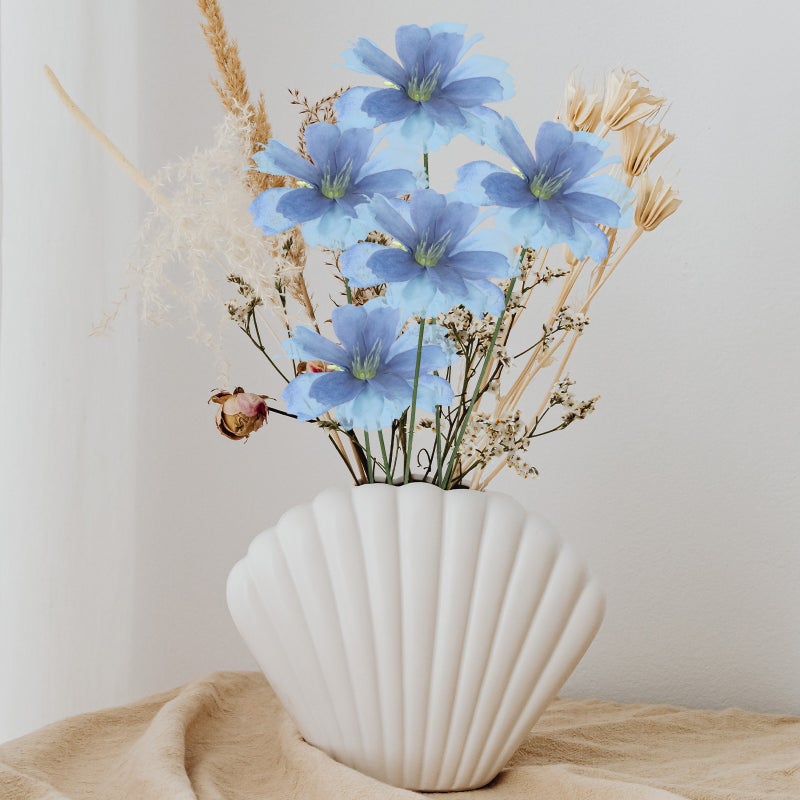 100pcs Diy Plume Blossom Flower Hair Pin Making Material Flower Ornament - Image 4