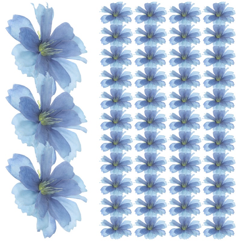 100pcs Diy Plume Blossom Flower Hair Pin Making Material Flower Ornament - Image 3