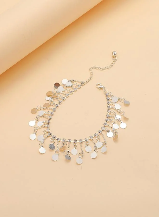 Take Two  Tassel Round Pendants Anklet for Women | Best Price UAE